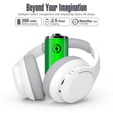 Wireless Over-Ear Bluetooth Headphones with 48h Playtime & Built-in Mic – HiFi Stereo, Foldable Lightweight Design