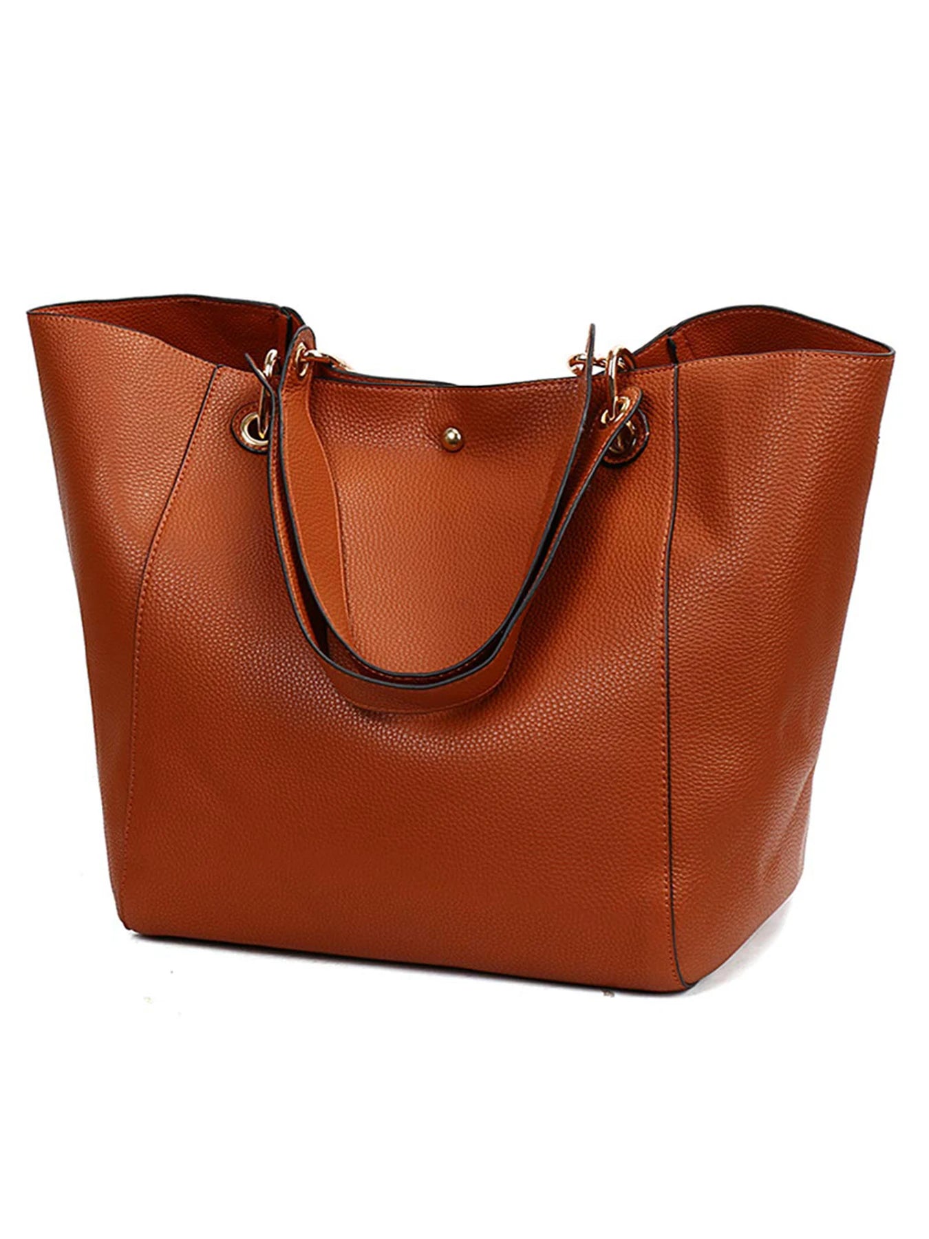 Pahajim women’s large PU leather tote bag – waterproof top-handle handbag with shoulder strap for work, shopping & daily use