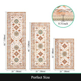 3PCS Kitchen Rug Set – Washable Non-Slip Mats for Kitchen, Hallway & Laundry Room, Holiday Décor