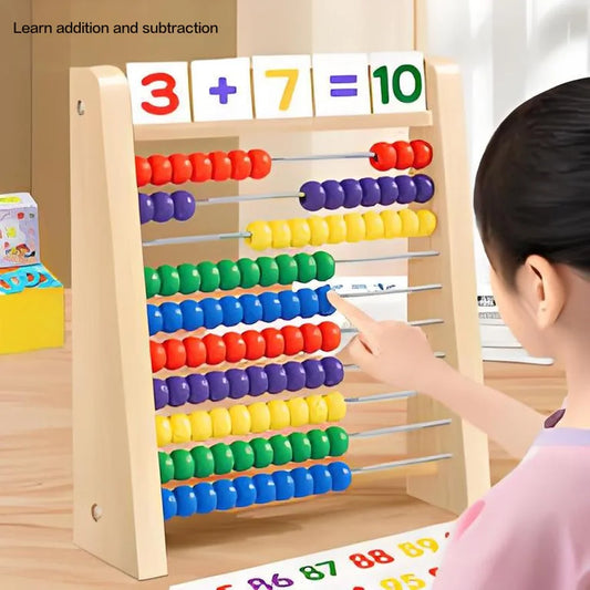 Colorful Wooden Abacus – Early Education Math Toy for Kids 👶🔢