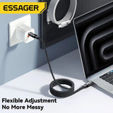 Essager USB-C to USB-C Magnetic Fast Charger Cable – 100W/65W Type-C Data & Charging Wire for iPhone 15, Samsung & Laptops
