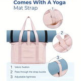 Women’s stylish pink nylon shoulder bag – lightweight portable handbag, simple casual shopping & commuter tote for daily use