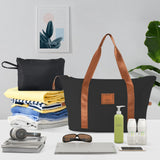 6-Piece Expandable Hardshell Luggage Set – Lightweight Spinner Suitcases with TSA Lock & Smooth Wheels for Men and Women (Black & Brown)