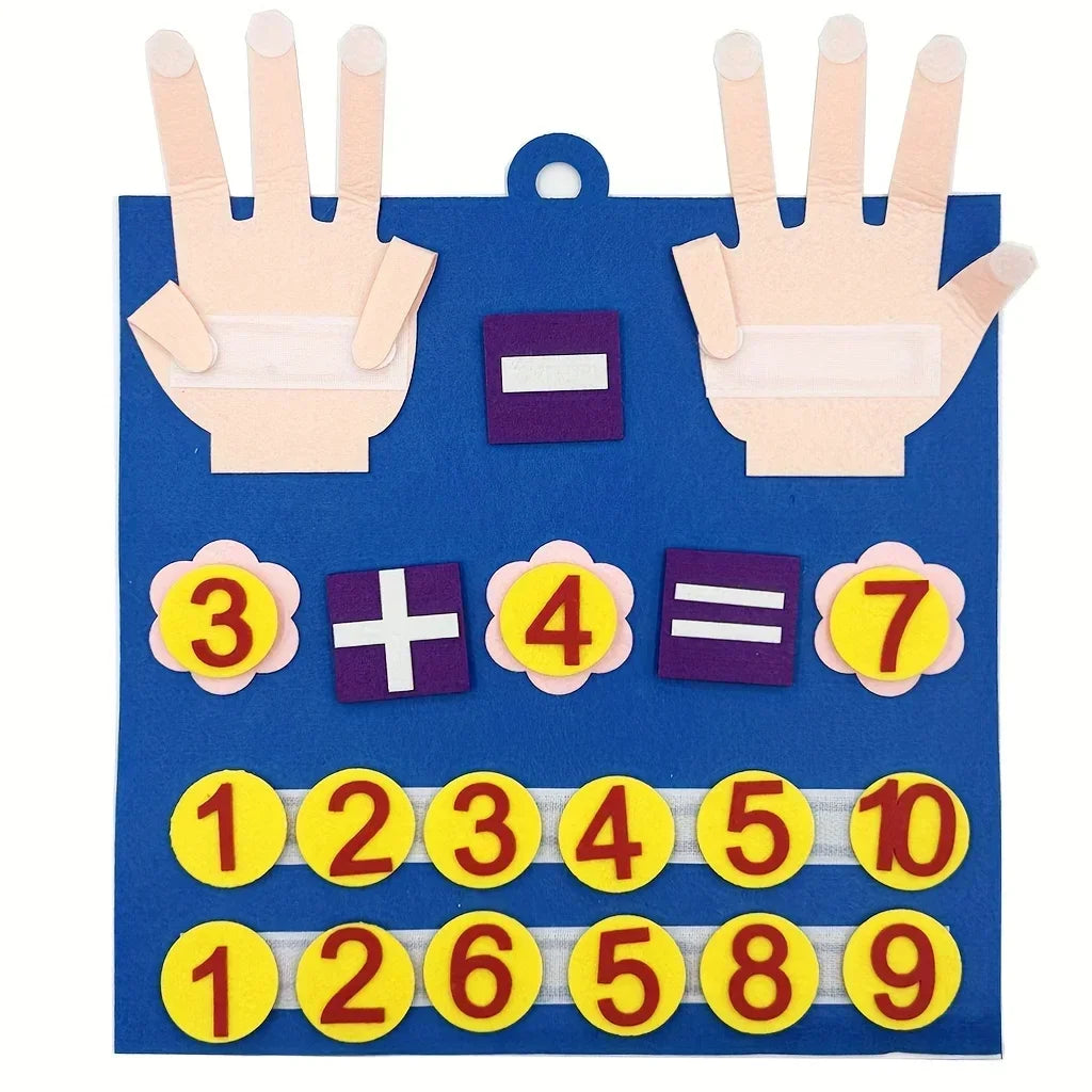 Kids Pencil-Shaped Counting Felt Toy (2-Pack) — Early Math Learning & Number Recognition Activity ✏️🧠