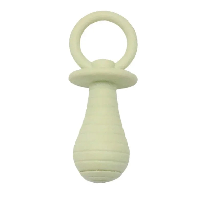 Pet Pacifier Rubber Chew Toy 🐾 – Squeaky Play Toy for Puppies & Kittens, Durable & Safe Teething Fun