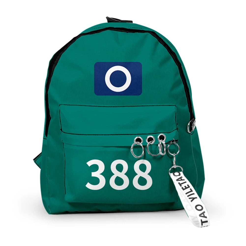 Unisex Printed School Backpack – Large Capacity Student Daypack for Daily Use, Outdoor Activities & Casual Travel