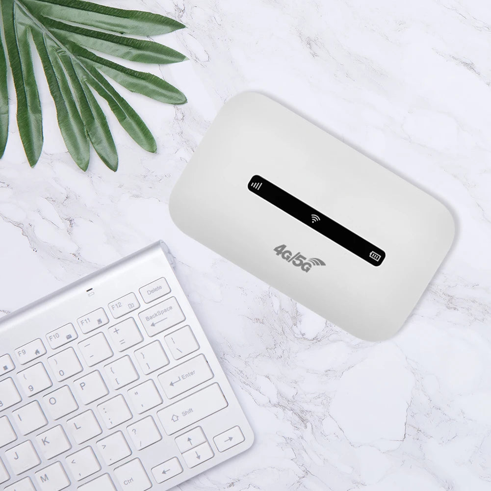 4G LTE Portable WiFi Hotspot – 150Mbps Mobile Router with SIM Card Slot, Supports 8–10 Users for Car & Travel
