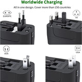 All-in-One Worldwide Travel Adapter – Universal Wall Charger with AC Power Plug for Global Use