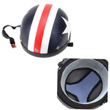 Half Open Face Bike Helmet with Goggles & Visor – Motorcycle & Scooter Touring Helmet with Scarf Protection