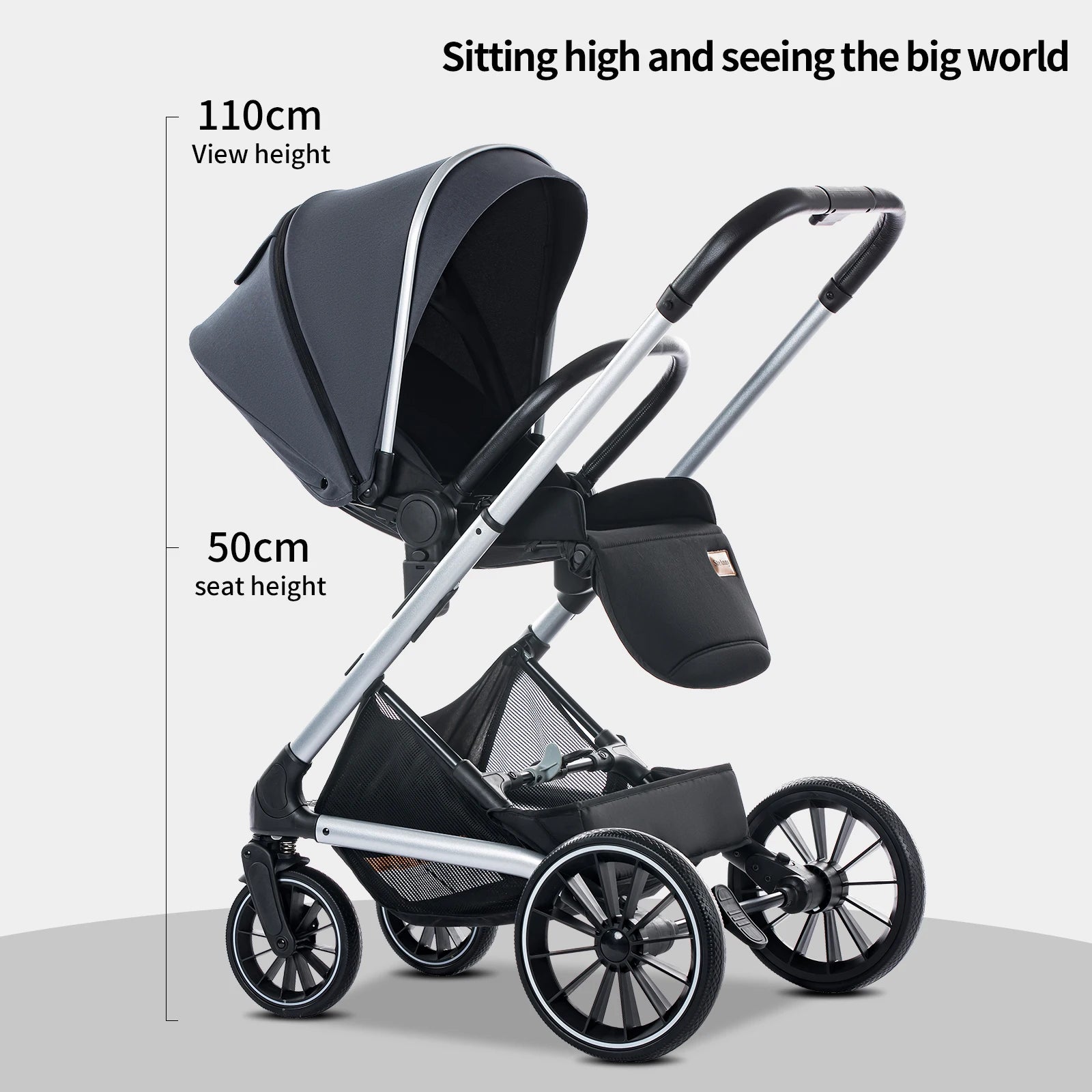 Standard Reversible Foldable Newborn Stroller with Bassinet Mode – Luxury Baby Carriage for Baby & Toddler