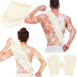 S&R PLKOP Exfoliating Body Scrubber & Gloves Set – Deep-Exfoliation Shower Gloves for Body, Face & Back