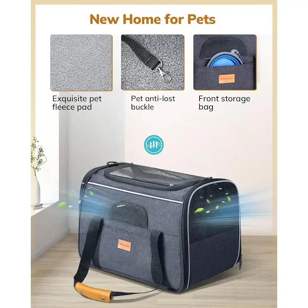 Pecute Airline Approved Expandable Pet Carrier Dog & Cat
