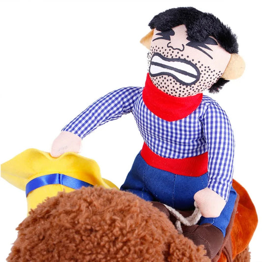 Halloween Dog Costume – Funny Cowboy Knight Pet Outfit for Parties, Role Play & Entertainment