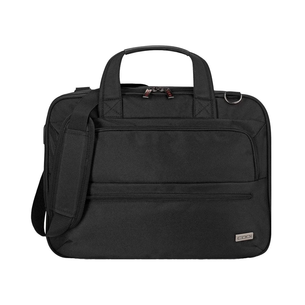 Executive Laptop Briefcase – Unbreakable Zipper, USB Charging Port & Padded Compartments with Trolley Strap