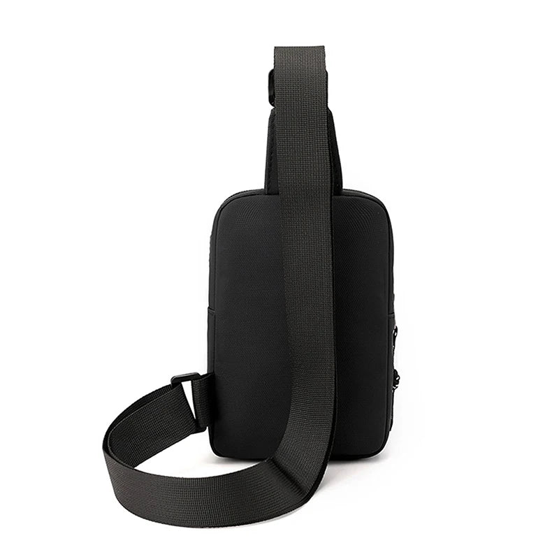 Men’s Canvas Chest Bag – Small Fashion Crossbody Sling Shoulder Bag for Phone, Travel & Daily Use