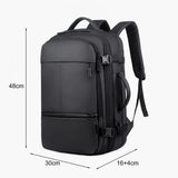 Expandable Men’s Laptop Backpack – Large Capacity Business & Travel School Backpack with USB Charging Port