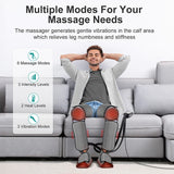 Nekteck Air-Compression Leg & Foot Massager – Circulation Booster with Heat & Calf/Thigh Wraps
