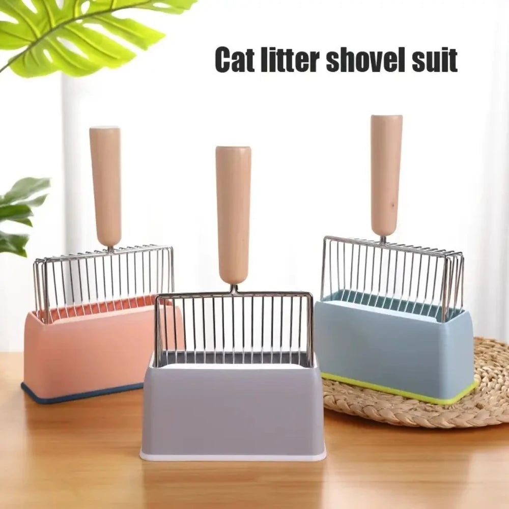 Heavy Duty Metal Cat Litter Scoop – Durable & Sturdy Shovel for Easy Litter Box Cleaning, Efficient & Comfortable Pet Tool
