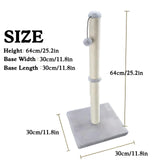 Tall Cat Scratching Post – Premium Sisal Vertical Scratcher with Dangling Ball Toy for Indoor Cats & Kittens, Durable Furniture Saver