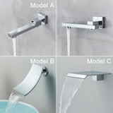 Chrome Shower Faucet Set – 2/3-Way Rainfall System with Brass Mixer & Diverter (8–16" Head, Wall-Mounted, Embedded Box Control)