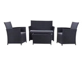 “Patio Furniture Set with Cushions – Outdoor Sofa, Chairs & Tea Table for Garden, Deck & Summer Relaxation”
