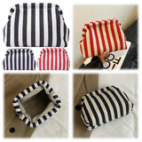 Women’s Colorblock Summer Beach Clutch – Cute Striped Dumpling Hobo Pouch Bag for Travel, Parties & Prom Nights