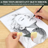 Utron 9×12″ Acid-Free Spiral Sketchbook – 100 gsm / 68 lb Art Drawing Pad (50 Sheets)