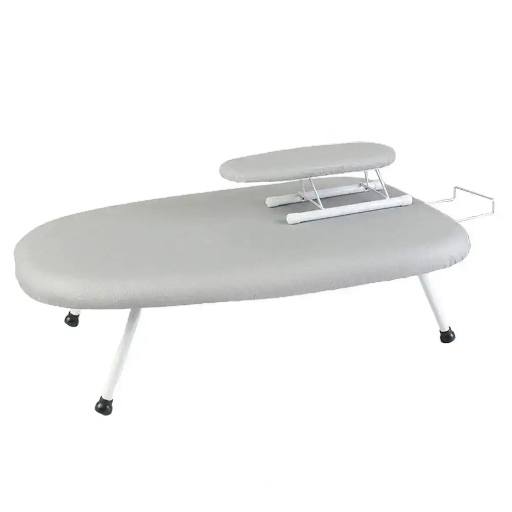 “Portable Mini Ironing Board with Removable & Washable Cover – Foldable Ironing Stand for Clothes”
