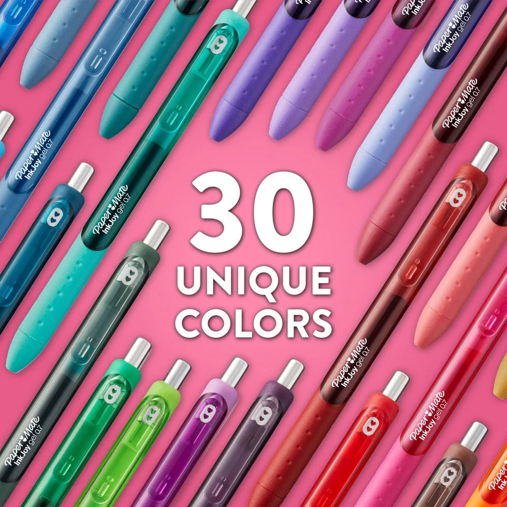 InkJoy Gel Pens – 0.7 mm Medium Point Smooth Writing Pens with Ergonomic Grip (4 Colors)