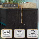 55 Gallon Fish Tank Stand – Durable Aquarium Stand with Drawer & Power Outlet, Fits 55–75 Gallon Fish or Reptile Tanks
