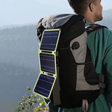 30W–40W Portable Solar Panel Charger – Foldable USB-A, Type-C & DC Outputs | 5V Photovoltaic Solar Cell Charger for Phone, Tablet & Power Bank