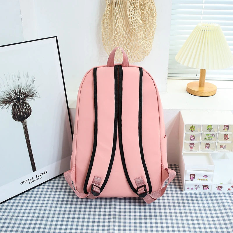 Chic Korean-Japanese Style Large Capacity Student Backpack – Junior & High School Teen Girls