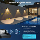 Solar Fence & Step Lights (4/8/12 Pack) – Cool & Warm White LED | Waterproof Outdoor Wall, Stair & Yard Lighting