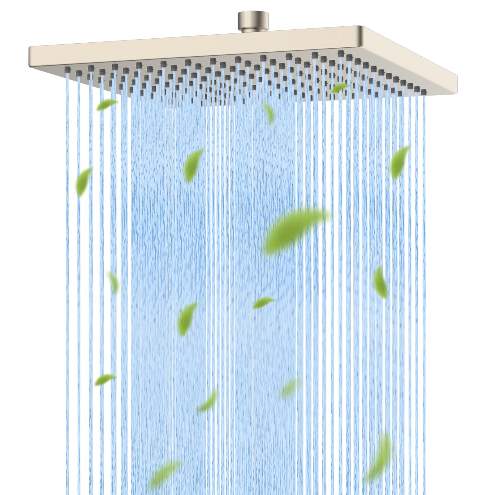 Rain Shower Head – 12″ Square High-Pressure Rainfall Shower with Adjustable Brass Joint