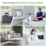 True HEPA Air Purifier – 4 Speeds, Timer, Cold Plasma + 360° Inlet for Bedrooms & Small Spaces