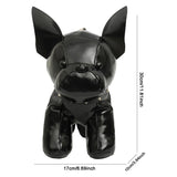 Unisex Bulldog-Shaped PU Leather Crossbody Bag – Adjustable Strap Shoulder Handbag