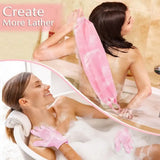 S&R PLKOP Exfoliating Body Scrubber & Gloves Set – Deep-Exfoliation Shower Gloves for Body, Face & Back