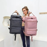 Large Capacity Waterproof Travel Duffel Bag – Dry & Wet Separation with Shoe Compartment and Adjustable Shoulder Strap