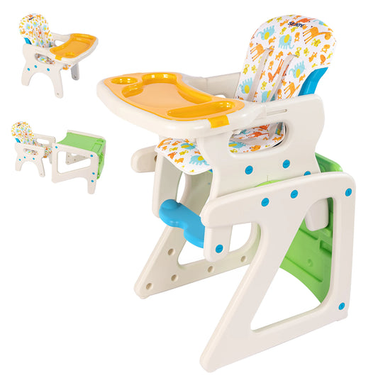 Convertible High Chair for Babies & Toddlers (Approx. 6 months-3 years)