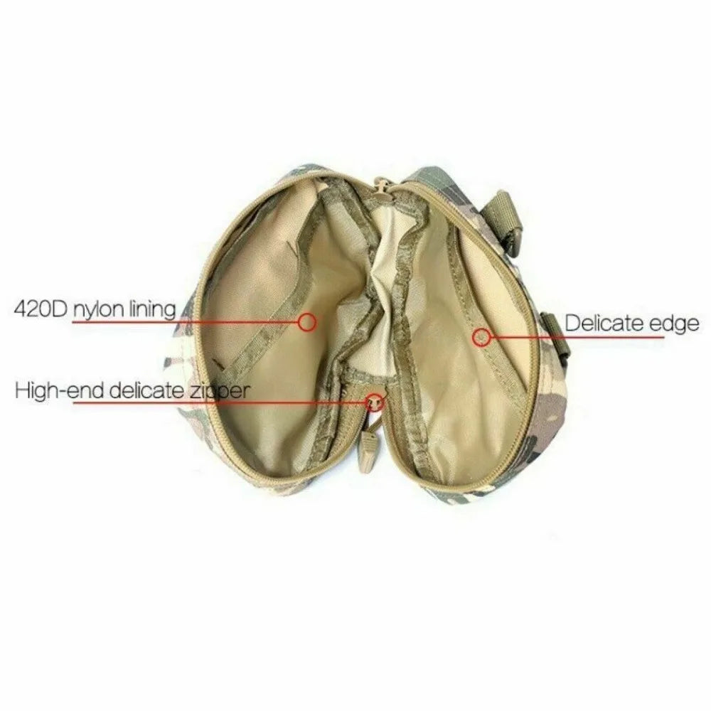 Men’s Tactical MOLLE Messenger Bag – Compact EDC Sling, Crossbody & Waist Utility Pouch for Outdoor & Survival Gear