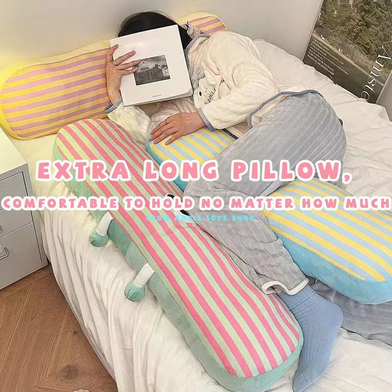 Large Full-Body Pillow – Breathable Side-Sleeper Support Long Bed Pillow for Back & Stomach Pain Relief