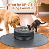 Waterproof Silicone Dog Feeding Mat – NPET Slip-Resistant, Dishwasher Safe Pet Food Mat (28 × 21 in / 26 in)