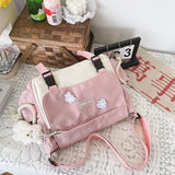 Harajuku Women’s Crossbody Bag 🎨 – Large Capacity Messenger Pouch with Zipper Pocket for Work, Sports & Travel 👜✨