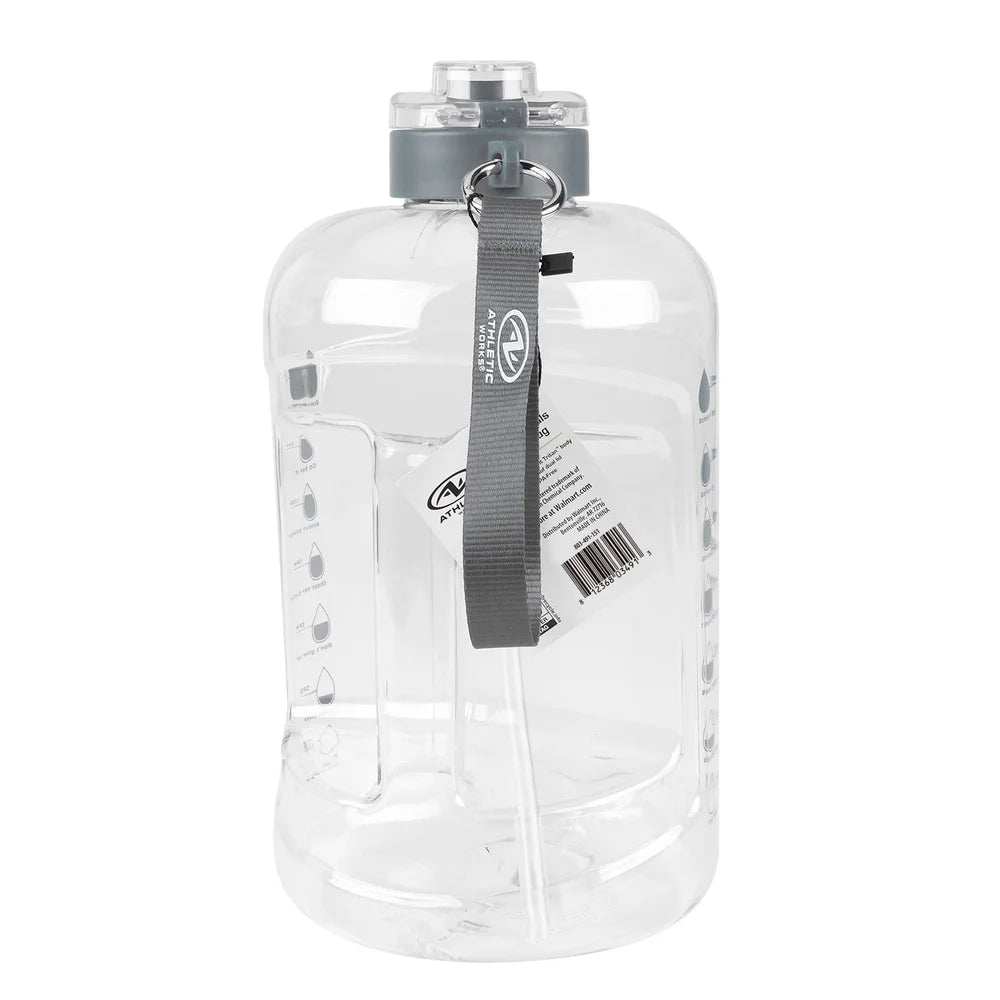 128 oz BPA-Free Tritan Hydration Jug – Dual-Lid Large Capacity Water Bottle for Travel, Hiking & Gym