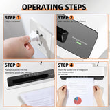 📄 Deli 9" Thermal Laminator – Quick Warm-Up Desktop Laminator with 20 A4 Pouches & Anti-Jam Design