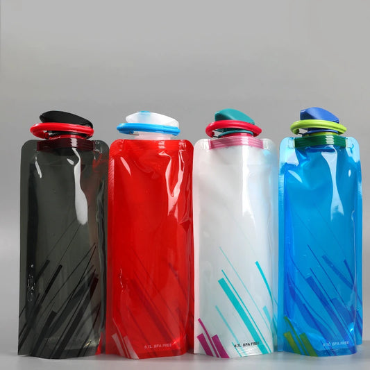 700ml Collapsible Sports Water Bottle – Reusable Folding Travel Bottle for Outdoor & Daily Use