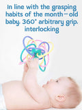 Baby Sensory Teething Ball Toy – BPA-Free Silicone Teether for Babies 0–12 Months, Developmental Sensory Toy for Gum Relief