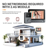 2.4G Wireless Video Intercom Doorbell – Two-Way Audio & Video Camera with Night Vision for Villas & Home Security