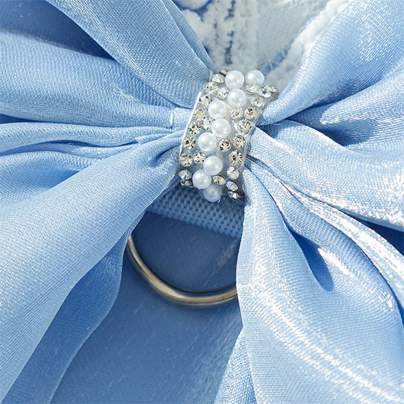Adorable Small Dog Tutu Dress – Bowknot Lace Princess Outfit for Puppies & Cats