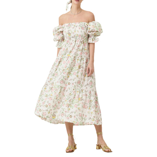 Women’s Floral Print Maternity Dress – Half Sleeve Pregnancy Outfit with Square Neckline, Perfect for Fall Baby Showers